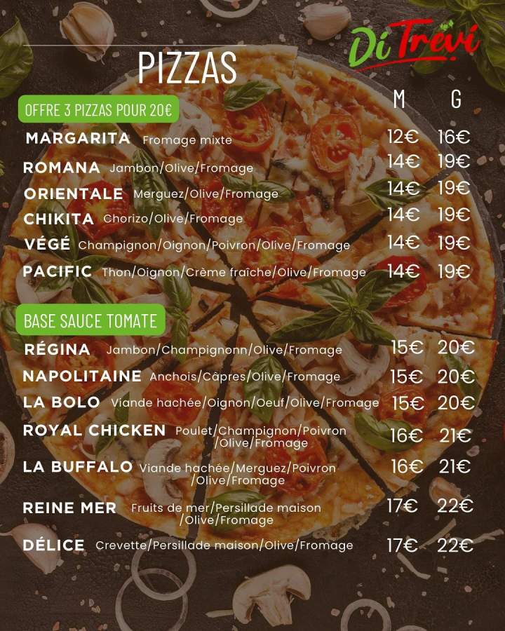 Nos plats Food Rivière-Pilote