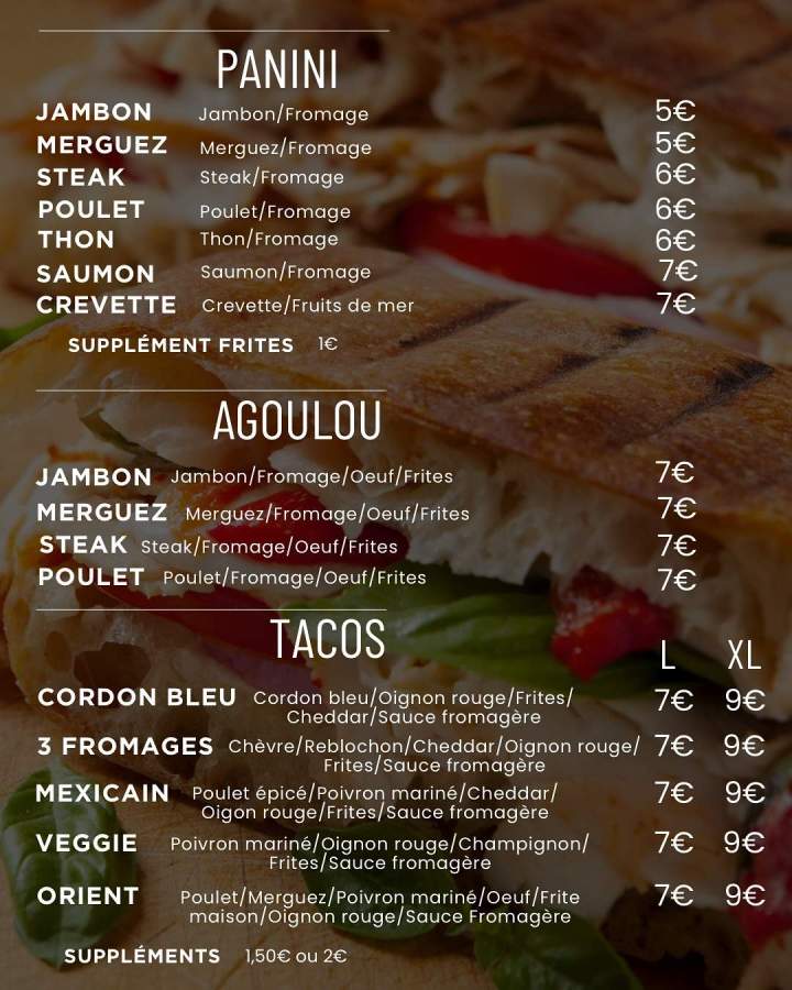 Menus Di Trevi Food Rivière-Pilote